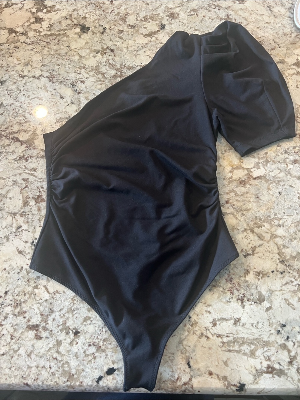 Free People Girls' Black One-Shoulder One-Piece Size Small
